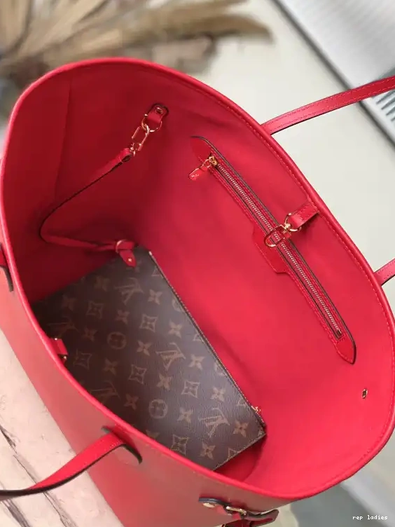 Cheap MM-31*28*14cm LOUIS VUITTON NEVERFULL 0530